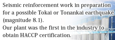 Seismic reinforcement work in preparation for a possible Tokai or Tonankai earthquake (magnitude 8.1).